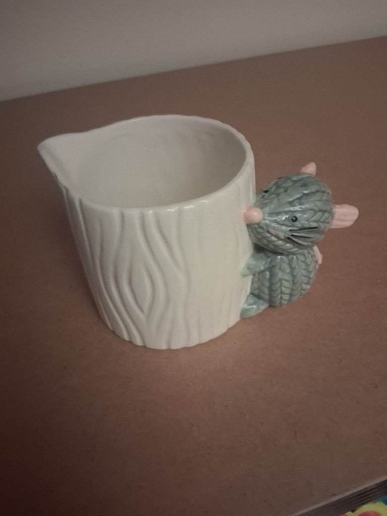 Pottery dogs, disney dog, mouse milk jug 
