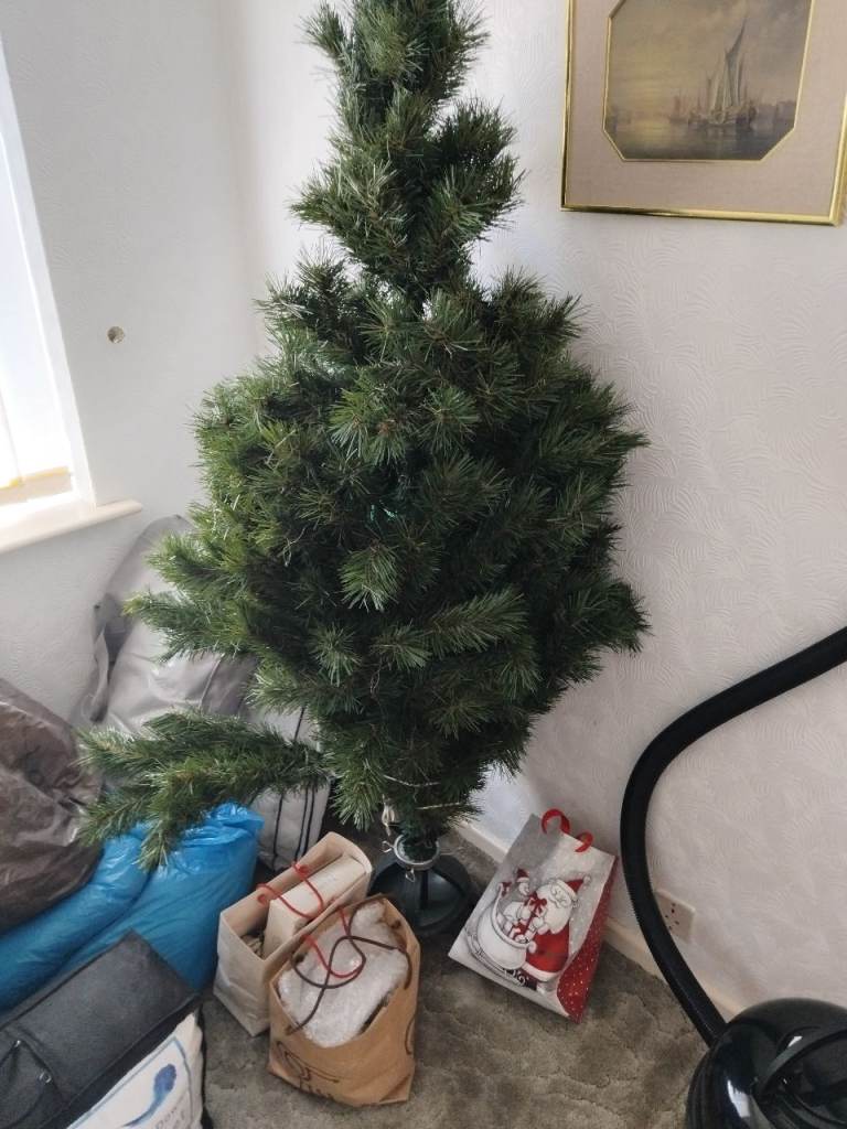 Christmas Tree with lights, decorations