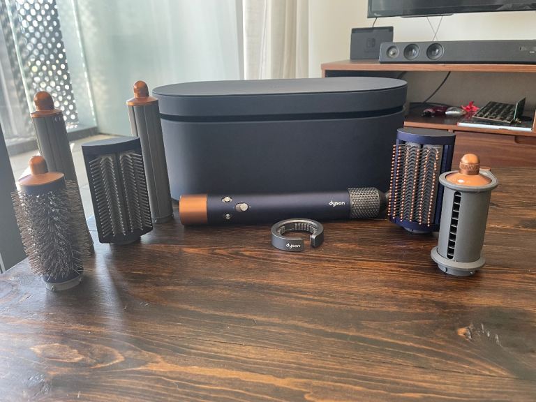 Dyson Airwrap Complete Long Blue/Copper – Complete Set with Case