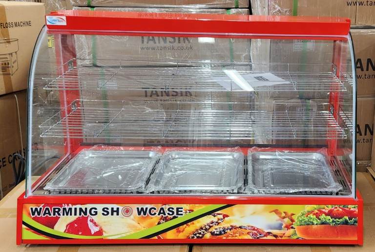 Large Electric Hotplates Food Display Cabinet Red Bv-908