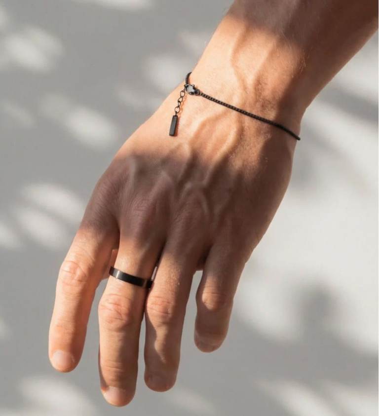 Vacier men's bracelets, minimal design