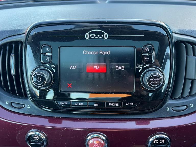 2018 Fiat 500 1.2 Lounge Euro 6 (s/s) 3dr HATCHBACK Petrol Manual