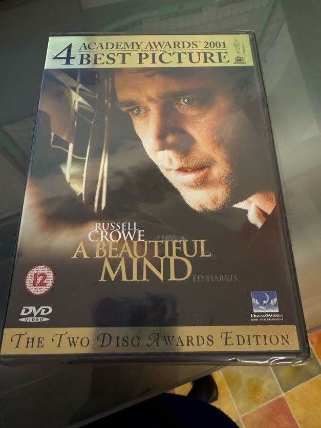  A Beautiful Mind 2001 biographical drama Hollywood Blockbuster Classic Film DVD Sealed