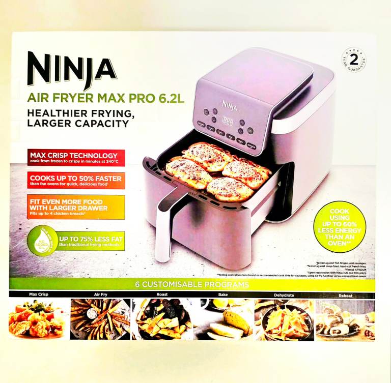 Ninja Air Fryer Max Pro 6.2 lL Model Af180umuk Brand New Unused In The Box