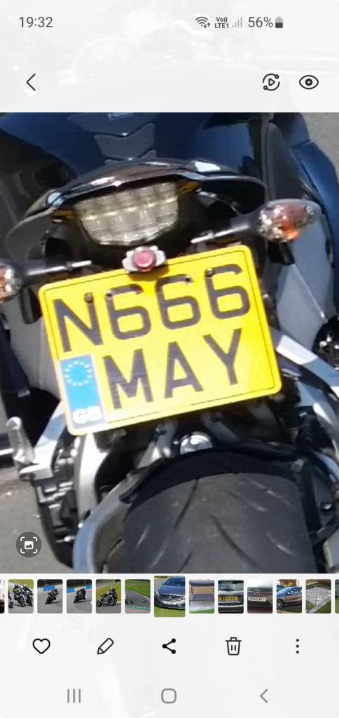 N666 MAY Personal Reg Number