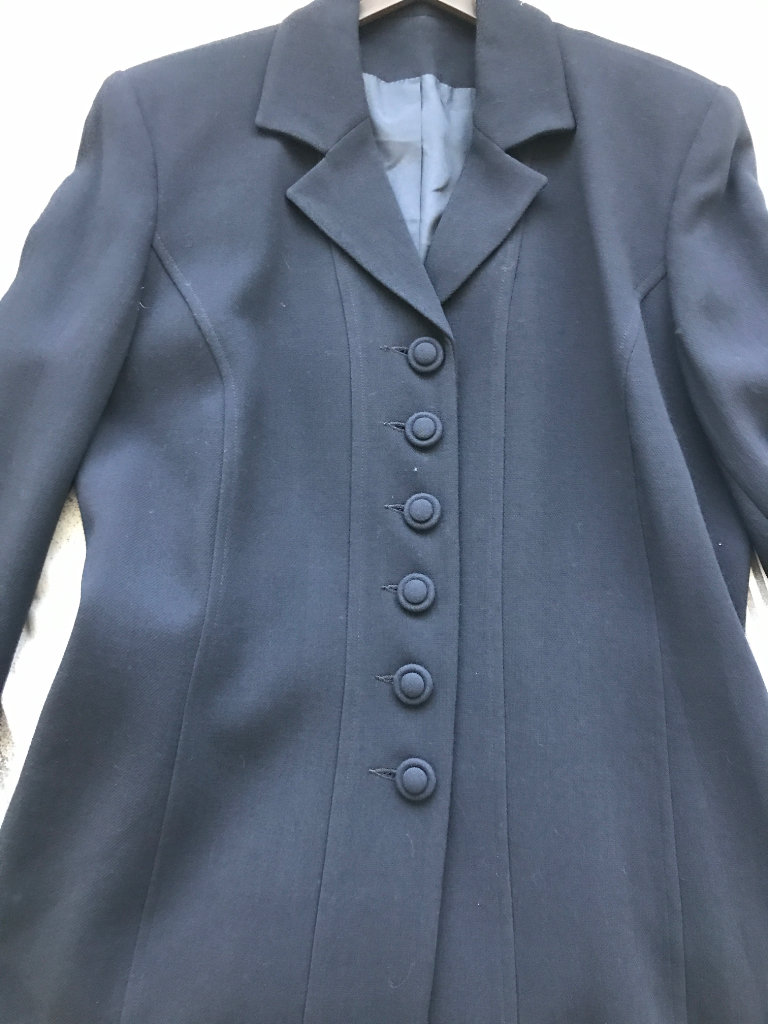 principles uk size 12 navy with buttons knees length 