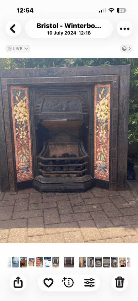 Beautiful Victorian fireplace with