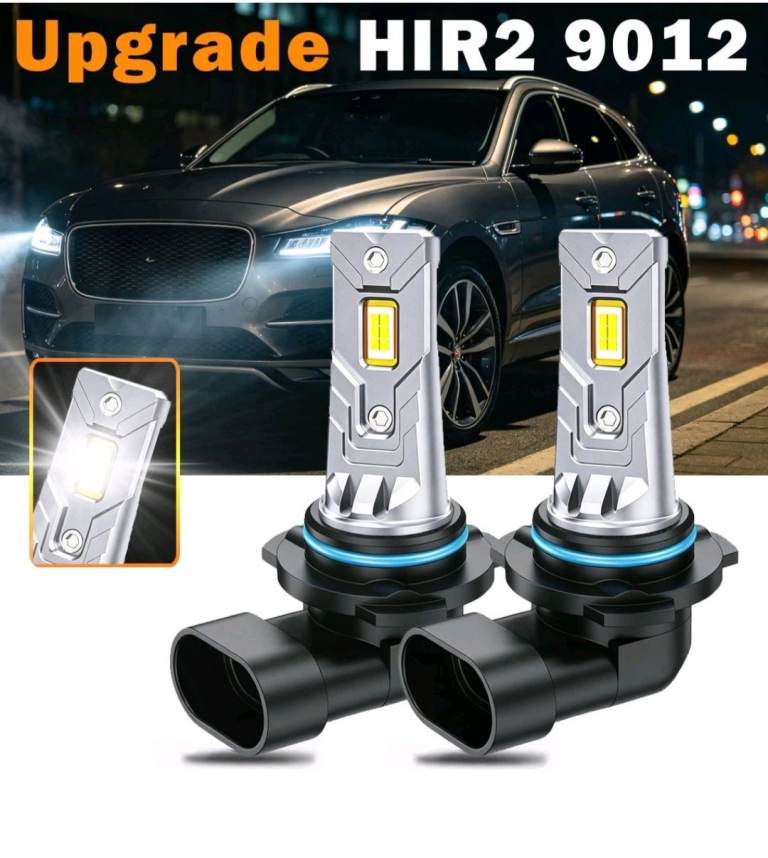 * BRAND NEW IN BOX 2x HIR2 LED Headlight Bulbs White Canbus Error Free