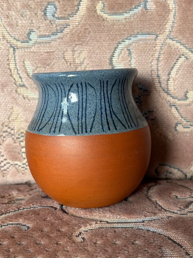 The owl pottery hand made 