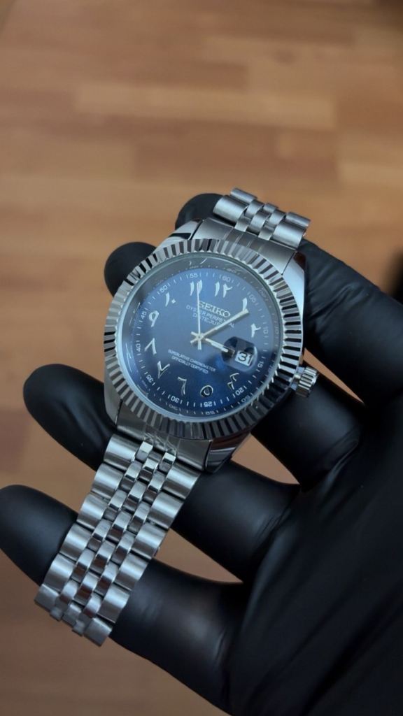 Seiko custom Arabic dial watch