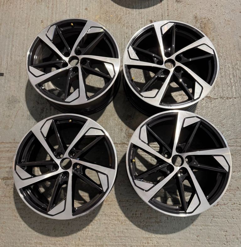 5 x GENUINE AUDI DIAMOND CUT 19” ALLOY WHEELS ** JUST BEEN REFURBED** 