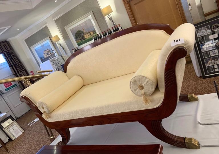 image for African Rosewood Handmade Spanish Sofa