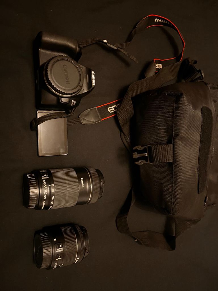 Canon 200d mark II with full kit and Two lens