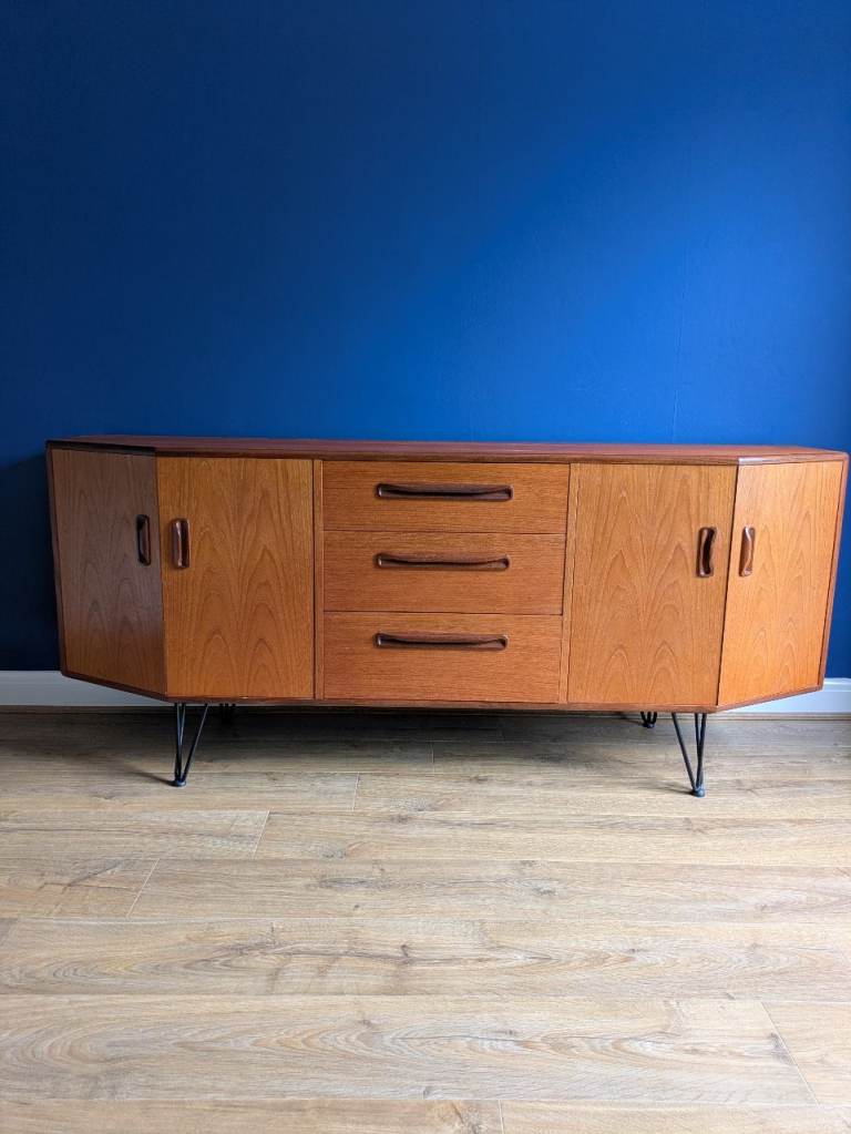 G Plan Teak Sideboard – Fresco Hex Design, Good Condition