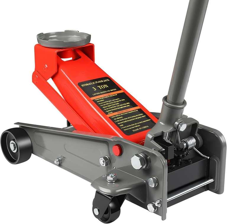 3 Ton Professional Quick Lift Trolley Jack (Red/Gray)