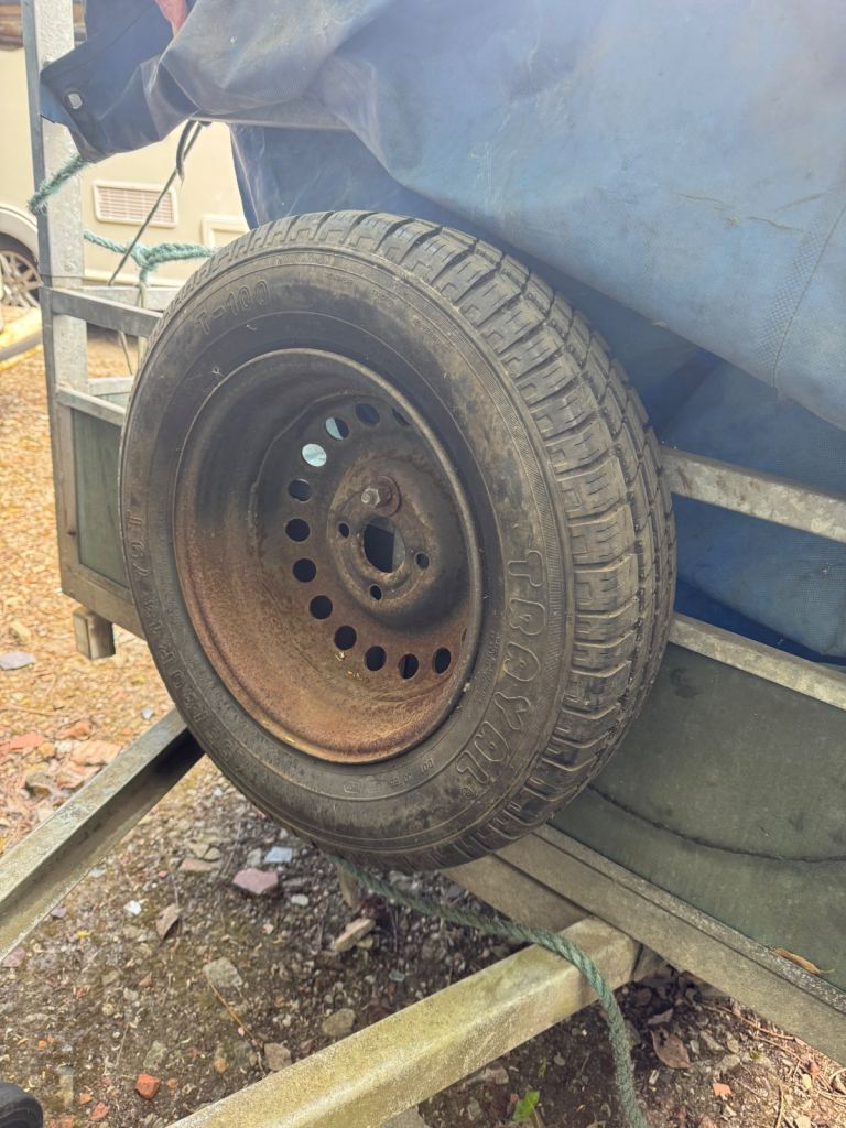 Galvanised Steel Trailer - Single Axle with Spare Wheel