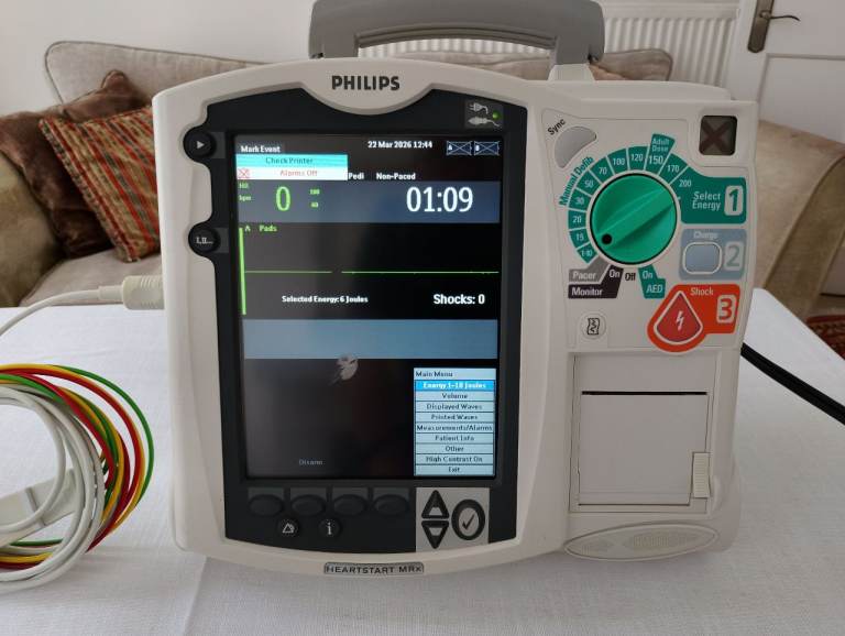 Philips HeartStart MRx Defibrillator Monitor AED ECG Medical Unit – Working