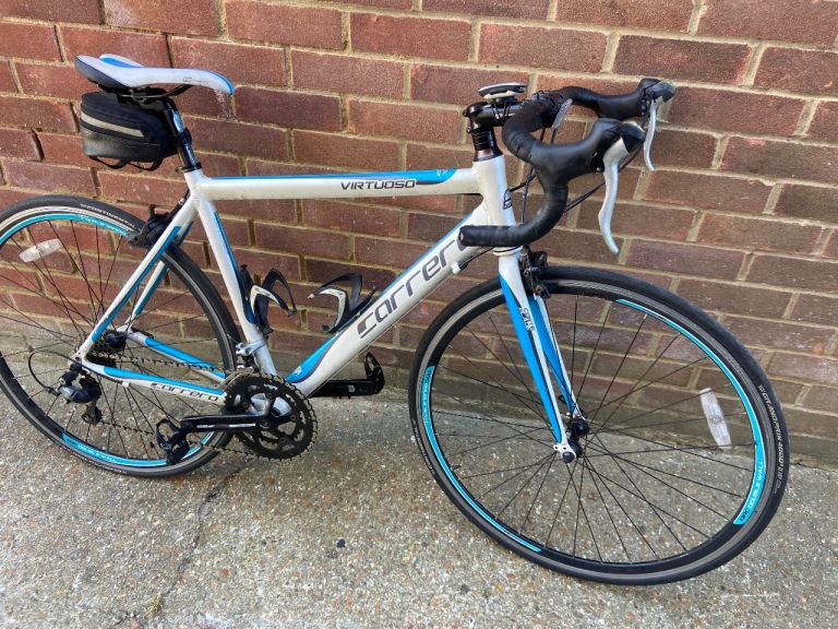 Bike Adults Aluminium Carrera Virtuoso Road Bicycle 16 Speed 2x8 52 Cms 