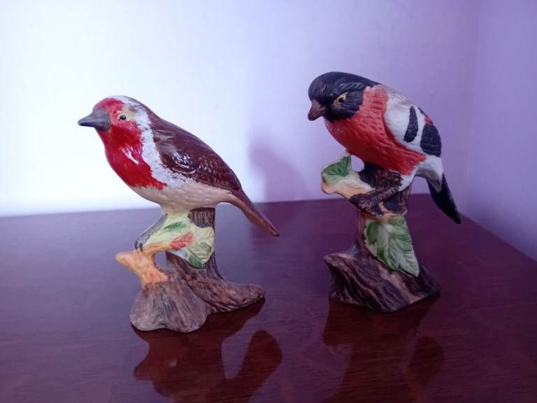 Small Bird Ornaments x 2