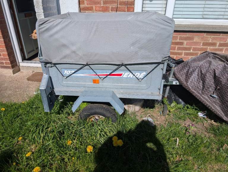 Erde 120 trailer with high sides