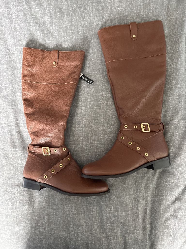 Brown Leather Boots size 4