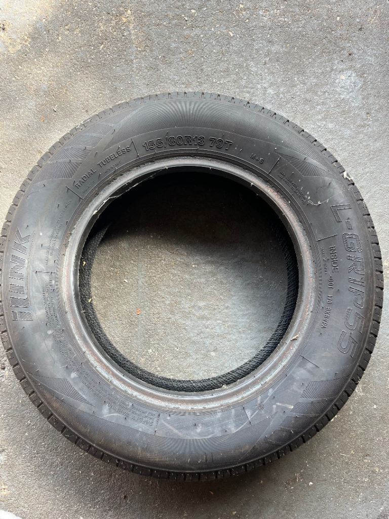 Car Caravan Trailer Tyre 5mm Tread 155/80/13