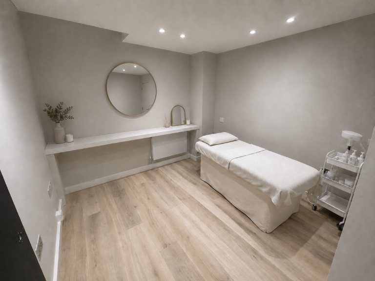 State-of-the-art beauty room located in a luxury hair salon 