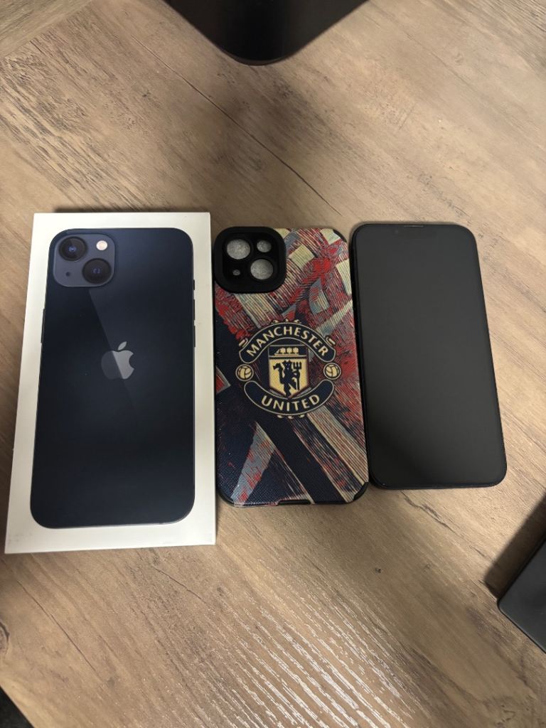 iPhone 13 256g with box and phone case unlocked