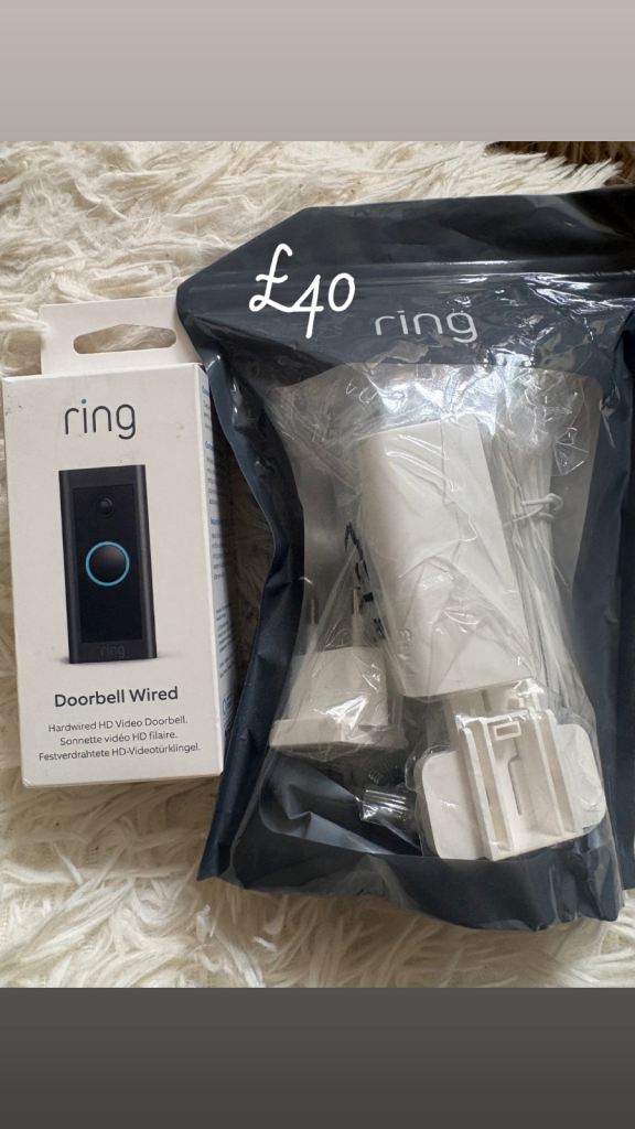 Ring Wired Doorbell – Unused, Boxed, Ready to Install