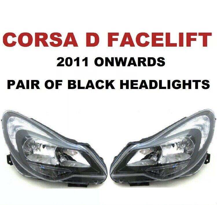 Vauxhall Corsa headlights black edition