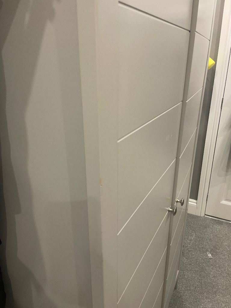 2 piece nursery furniture , wardrobe and chest of drawers 