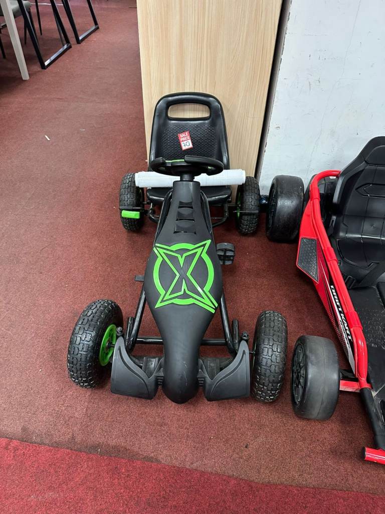 Xootz Viper Racing Go Kart - Black/Green
