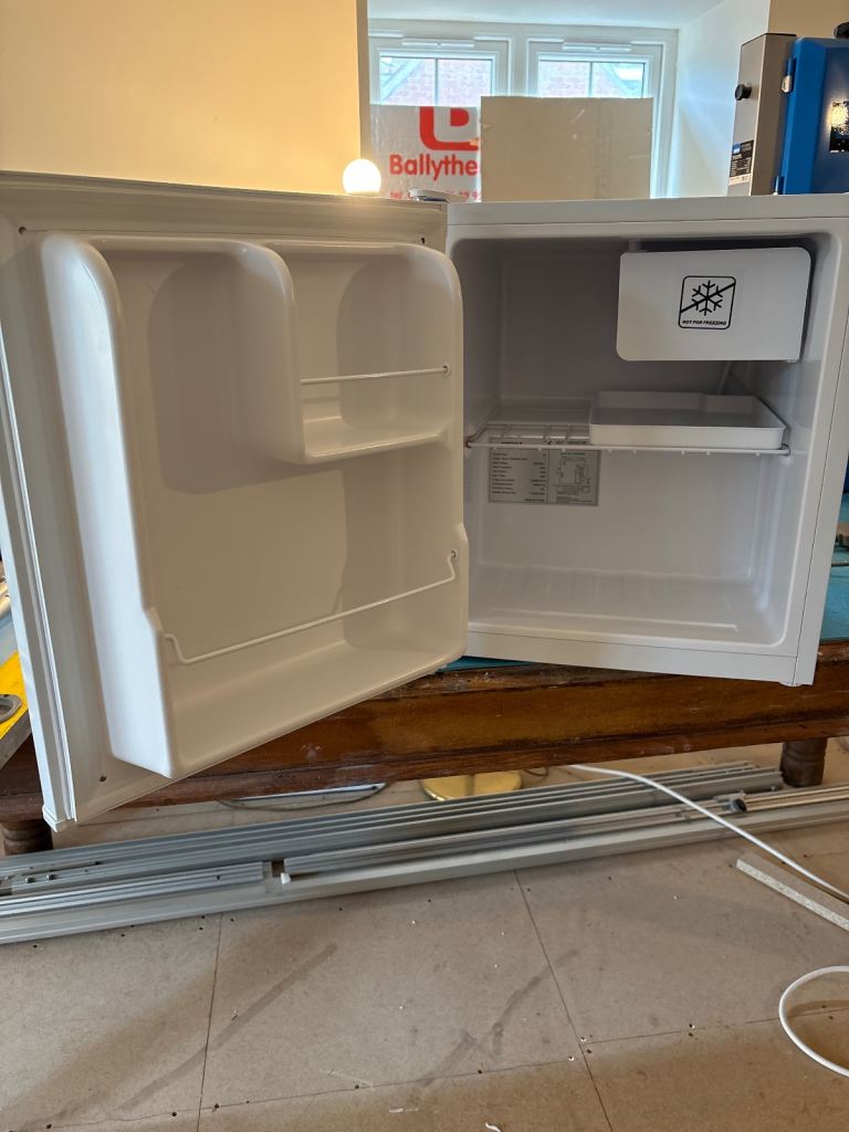 White Worktop Mini Fridge - Good Condition