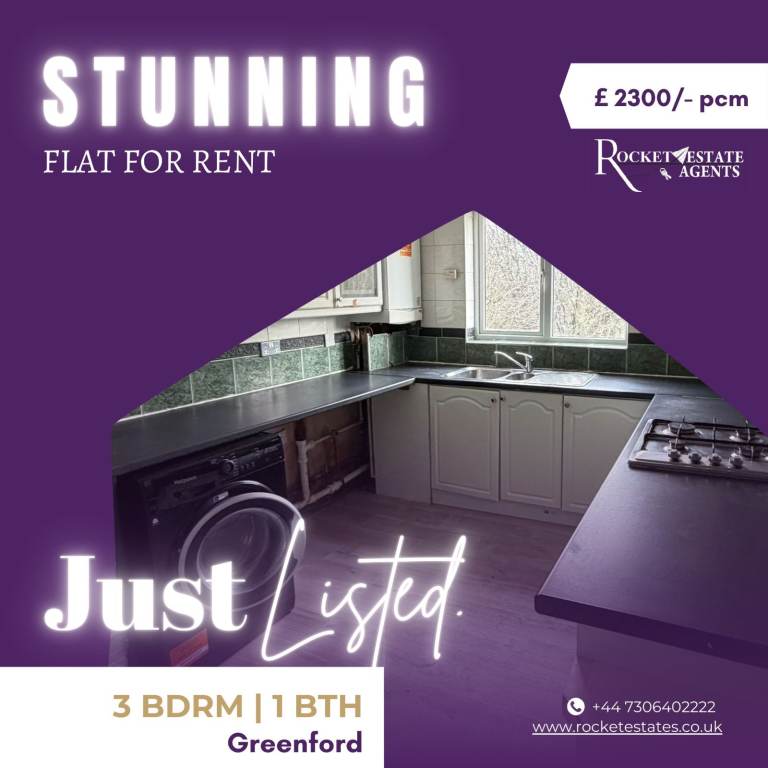 3 bed flat to rent Greenford Road, Greenford UB6