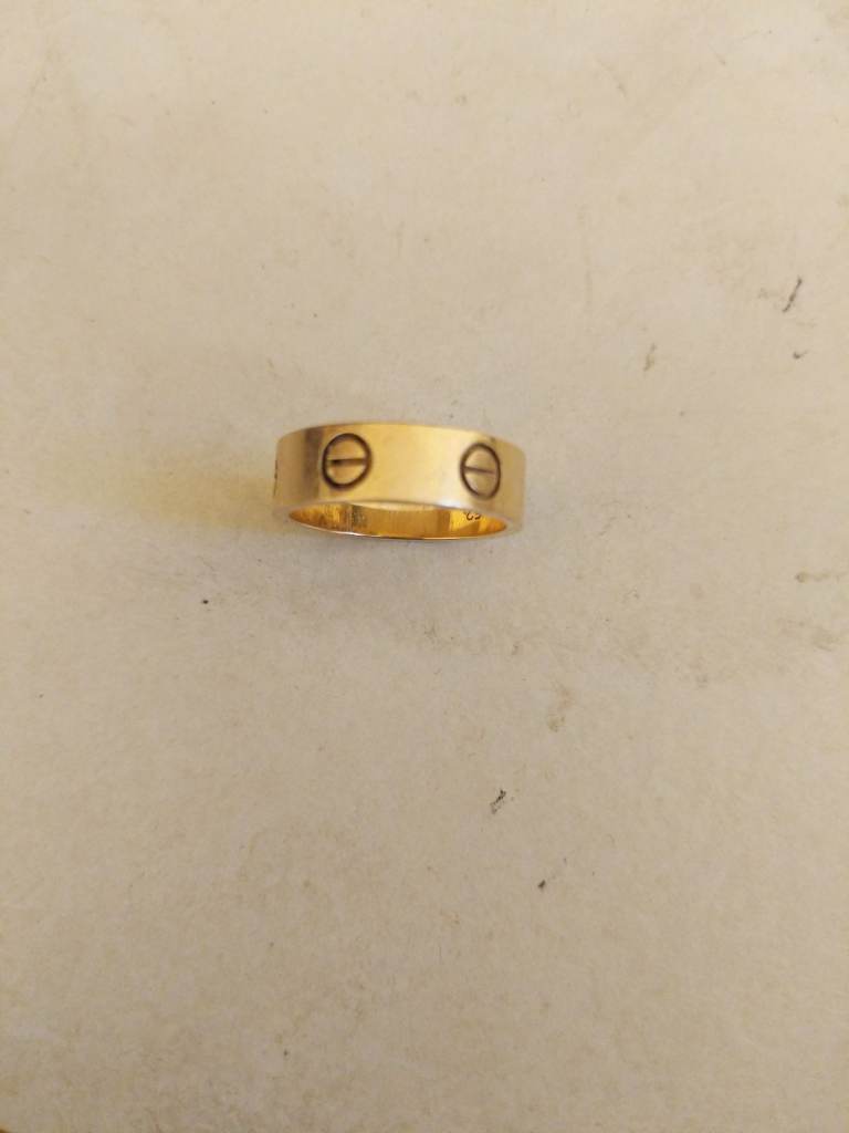 Cartier love ring 18k gold size 52 L