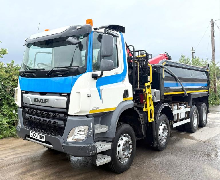 2020 DAF CF85.460 8X4 GRAB TIPPER PALFINGER M125L CLAMSHELL 32T 57,000MILE EURO6