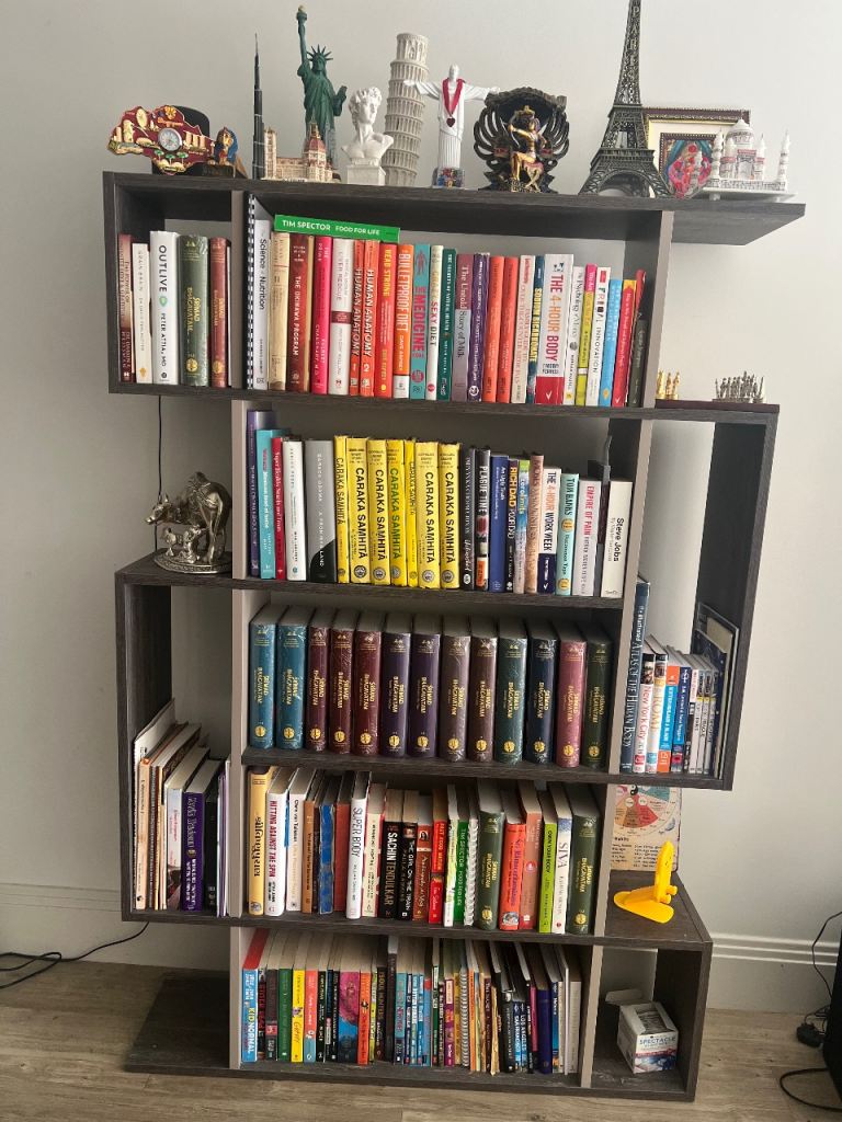 Bookshelf, Living Room Bookcase 5 Tier Bookcase Storage Stand Rack Shelf for Home Office Study