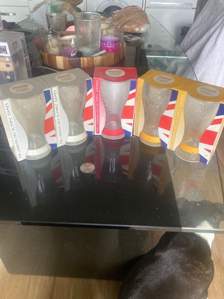 2012 London Olympics Coca-Cola glasses 