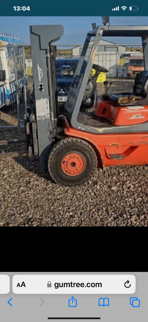 Forklift linde 3 tone gas 