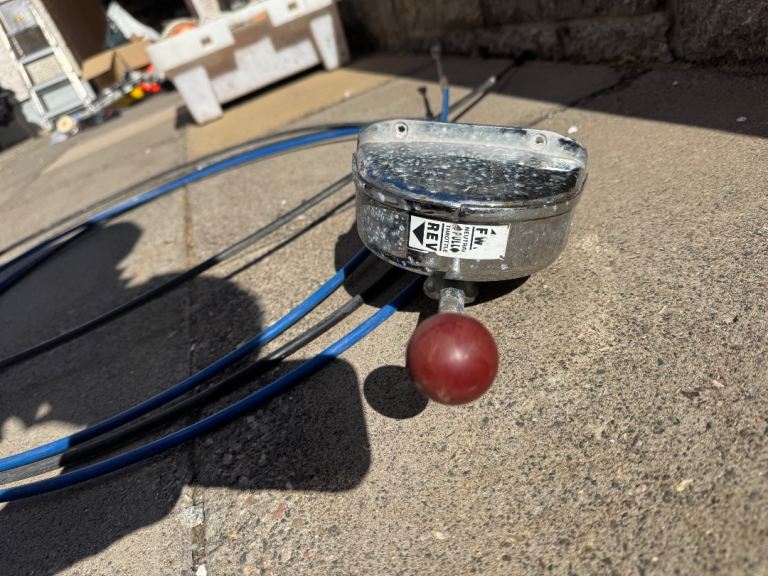 Single lever morse control plus 2 x 4 meter cables