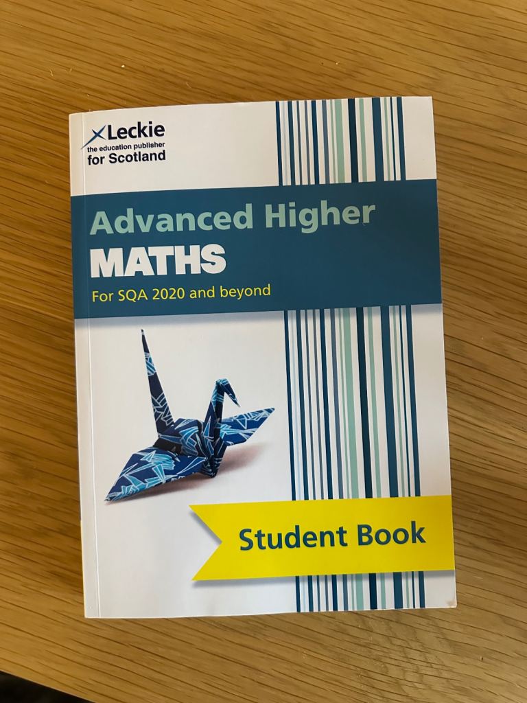 Advanced Higher Maths Student book