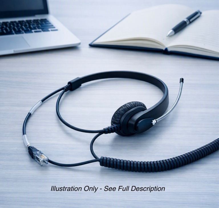 Accutone 710 Headset•Brand New Boxed • Noise‑Cancelling Mic • Office/Home