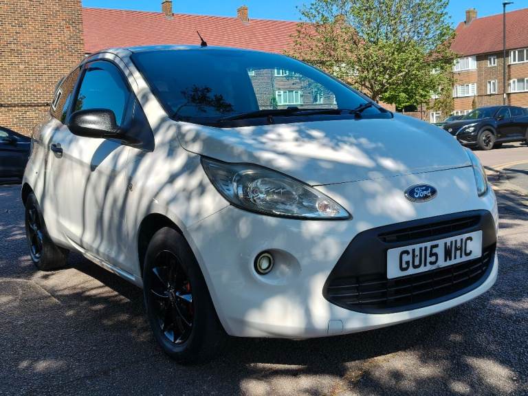 FORD KA STUDIO + 1.2 2015 15 REG CRYSTAL WHITE 3 DOORS 5 SPEED MANUAL 99K MILES ULEZ FREE £35 TAX