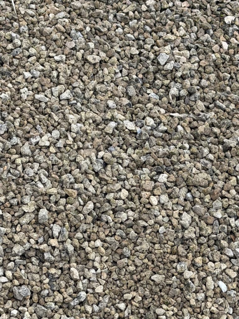 Bags of used gravel