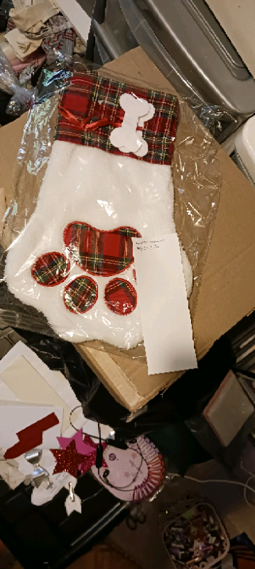 30 tartan pet stockings 