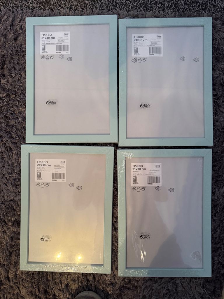 Baby blue photo frames 