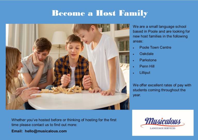 Host Families wanted