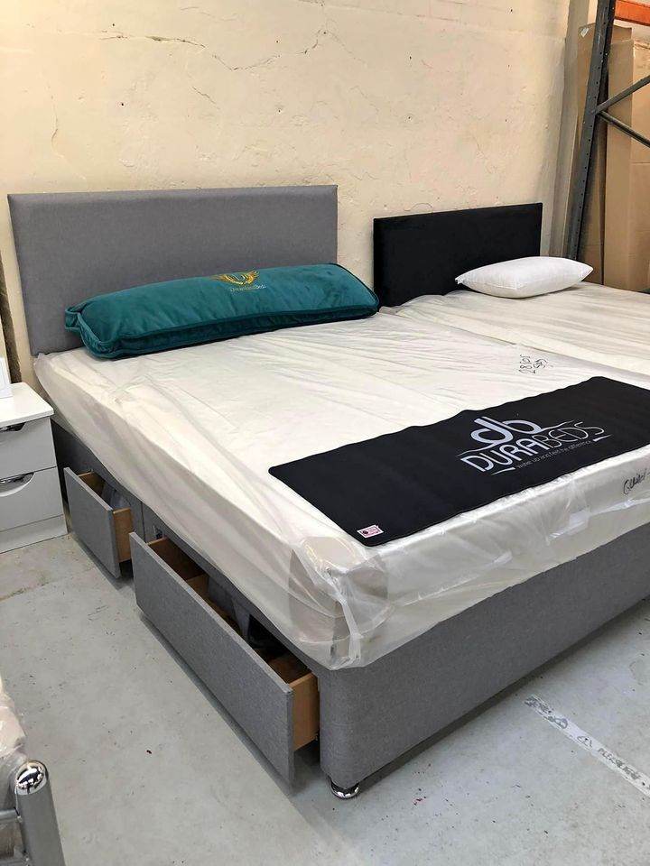 Small Double bed / Divan Bed Base With Mattress Brand New SAME DAY DELIVERY order Now ~ 🚚🚛