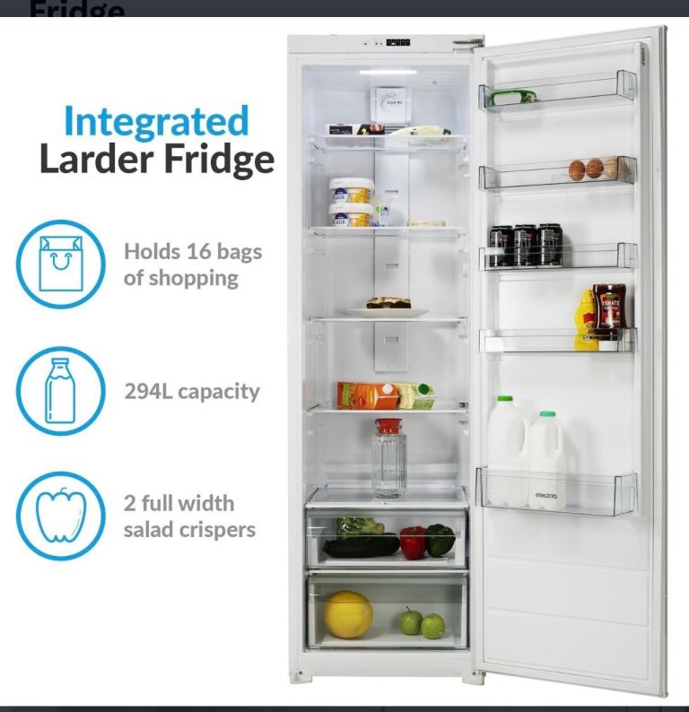 Whirlpool Integrated Larder Fridge 294L Capacity