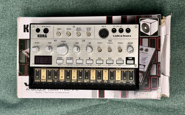 image for KORG VOLCA BASS. Boxed in brilliant condition!